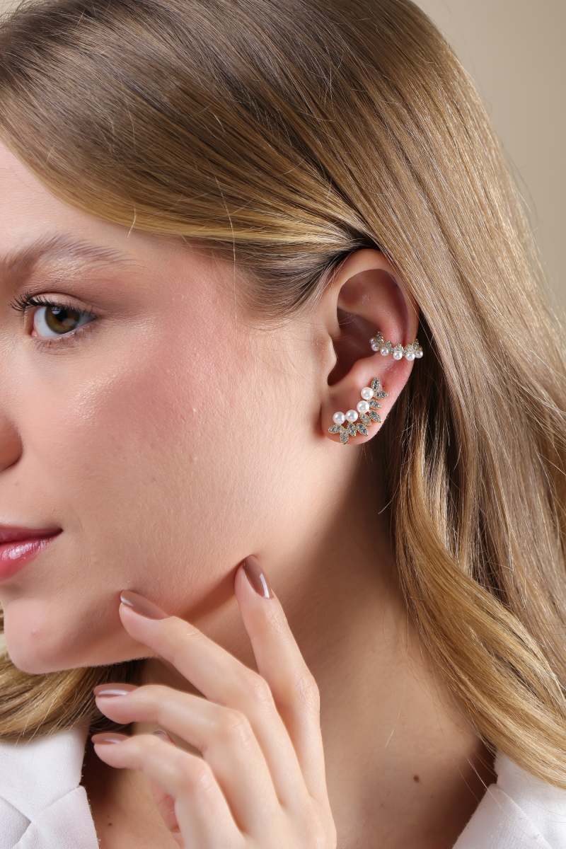 PIERCING FAKE COROA PÉROLA