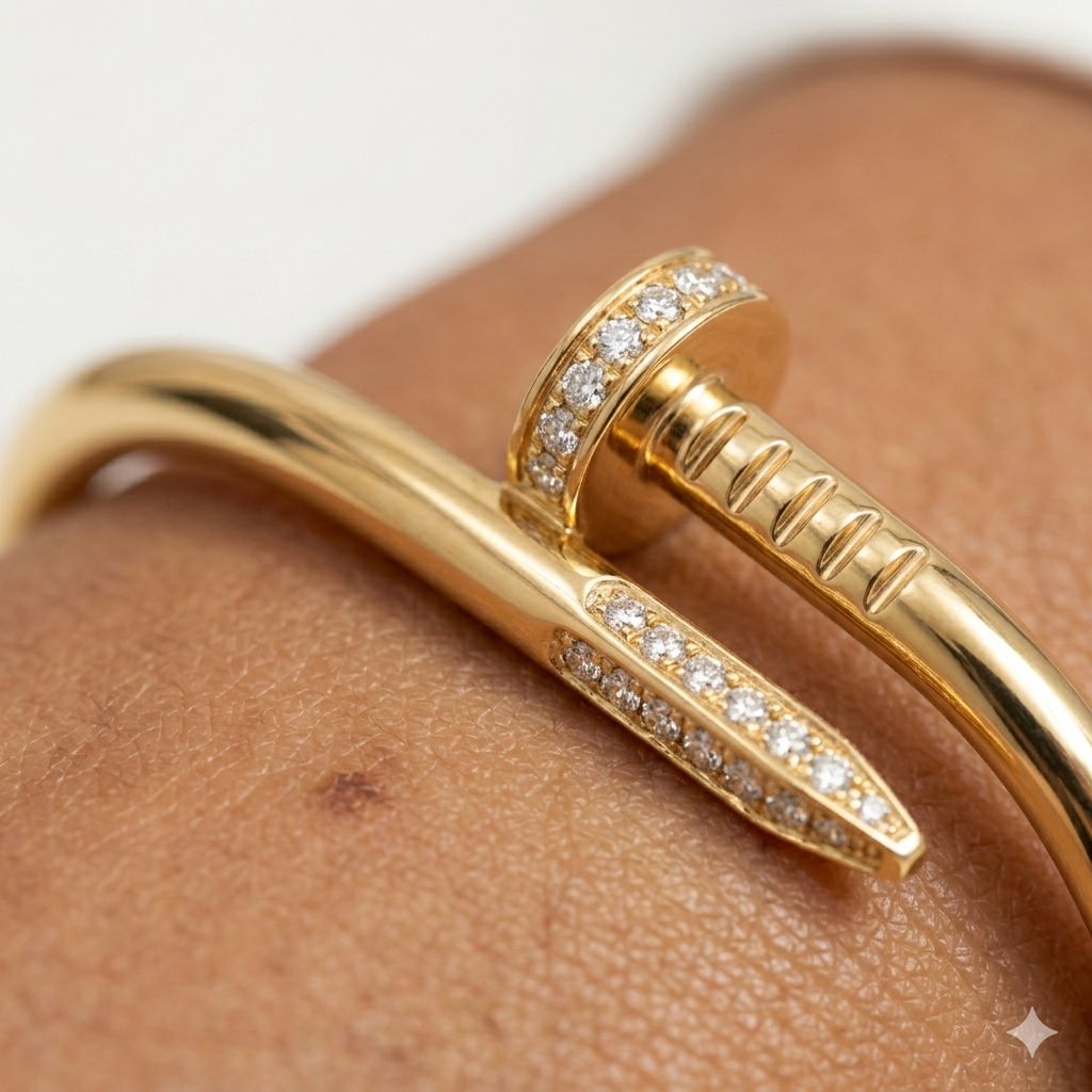 Bracelete prego Liso - Aço inox