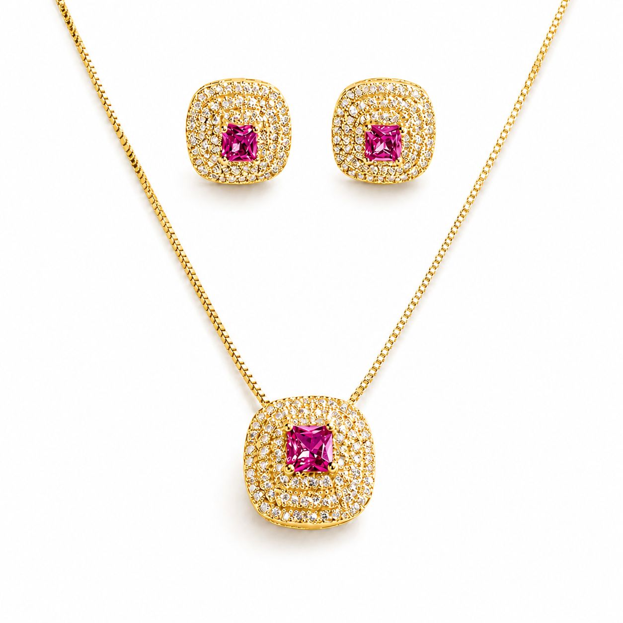 Conjunto cravejado Capri - várias cores