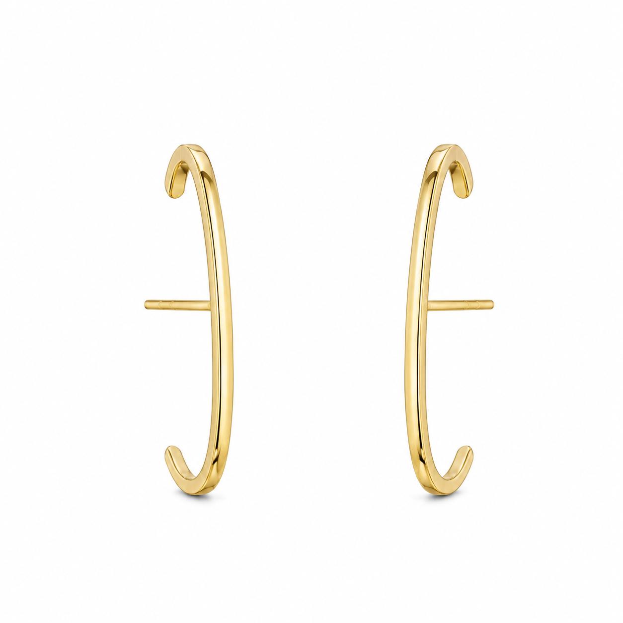 Brinco Ear Hook liso fino - Sabrina