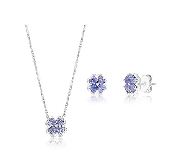 CONJUNTO TREVO TANZANITA