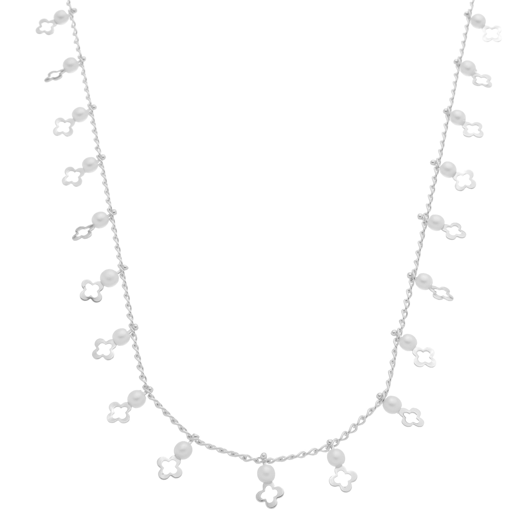 COLAR CHOCKER PENELOPE PEROLA TREVO