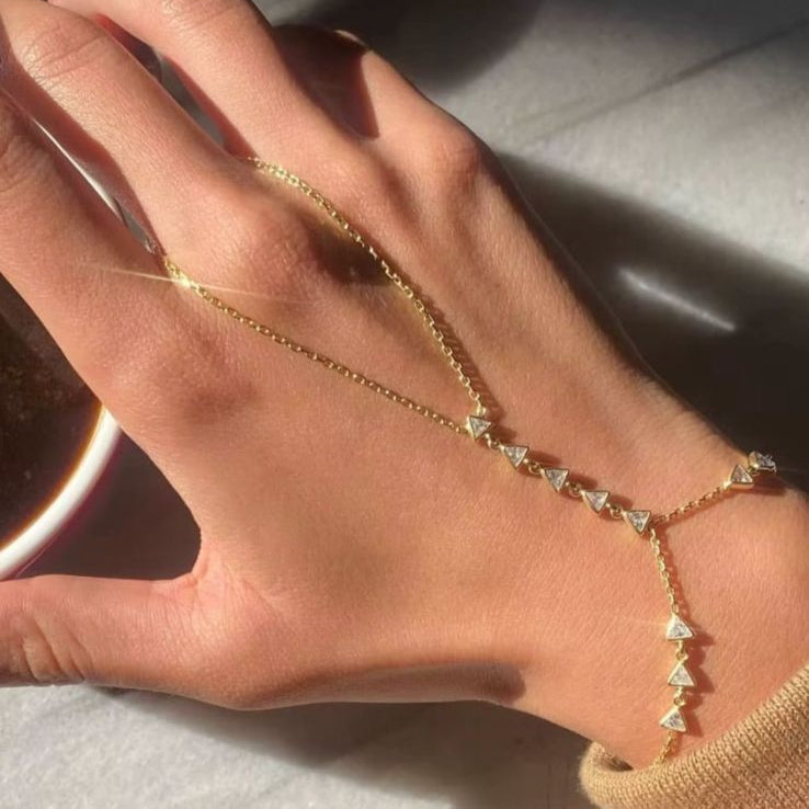 PULSEIRA HAND CHAIN CRISTAL