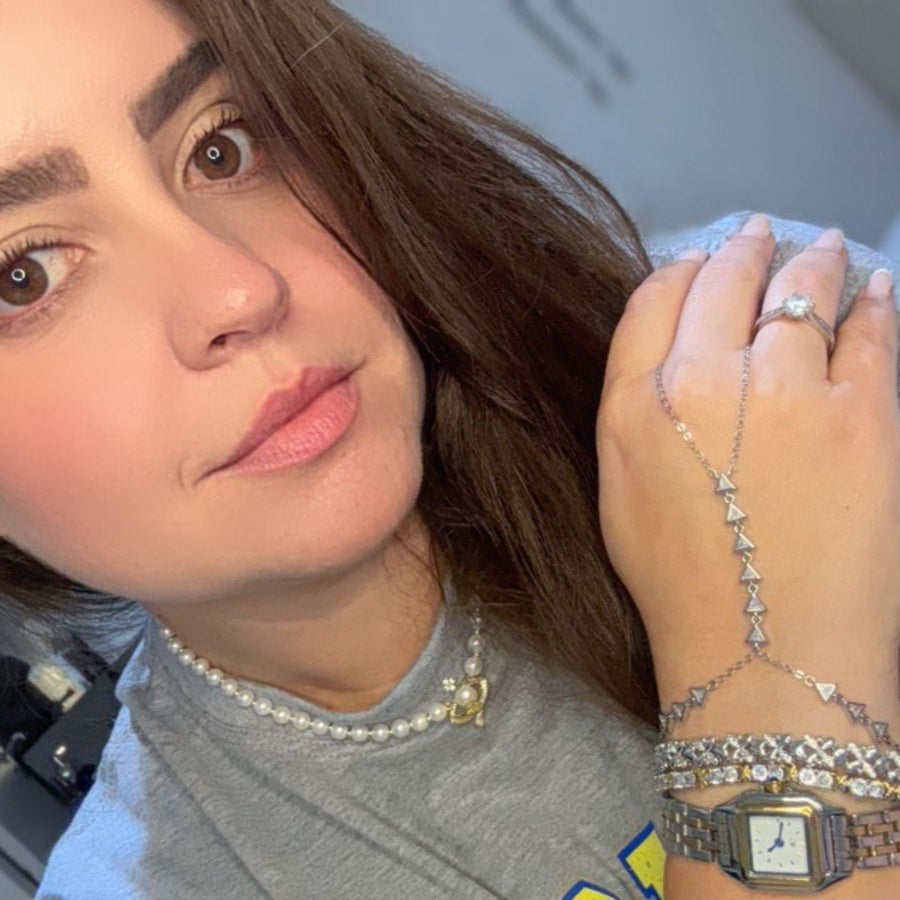 PULSEIRA HAND CHAIN CRISTAL