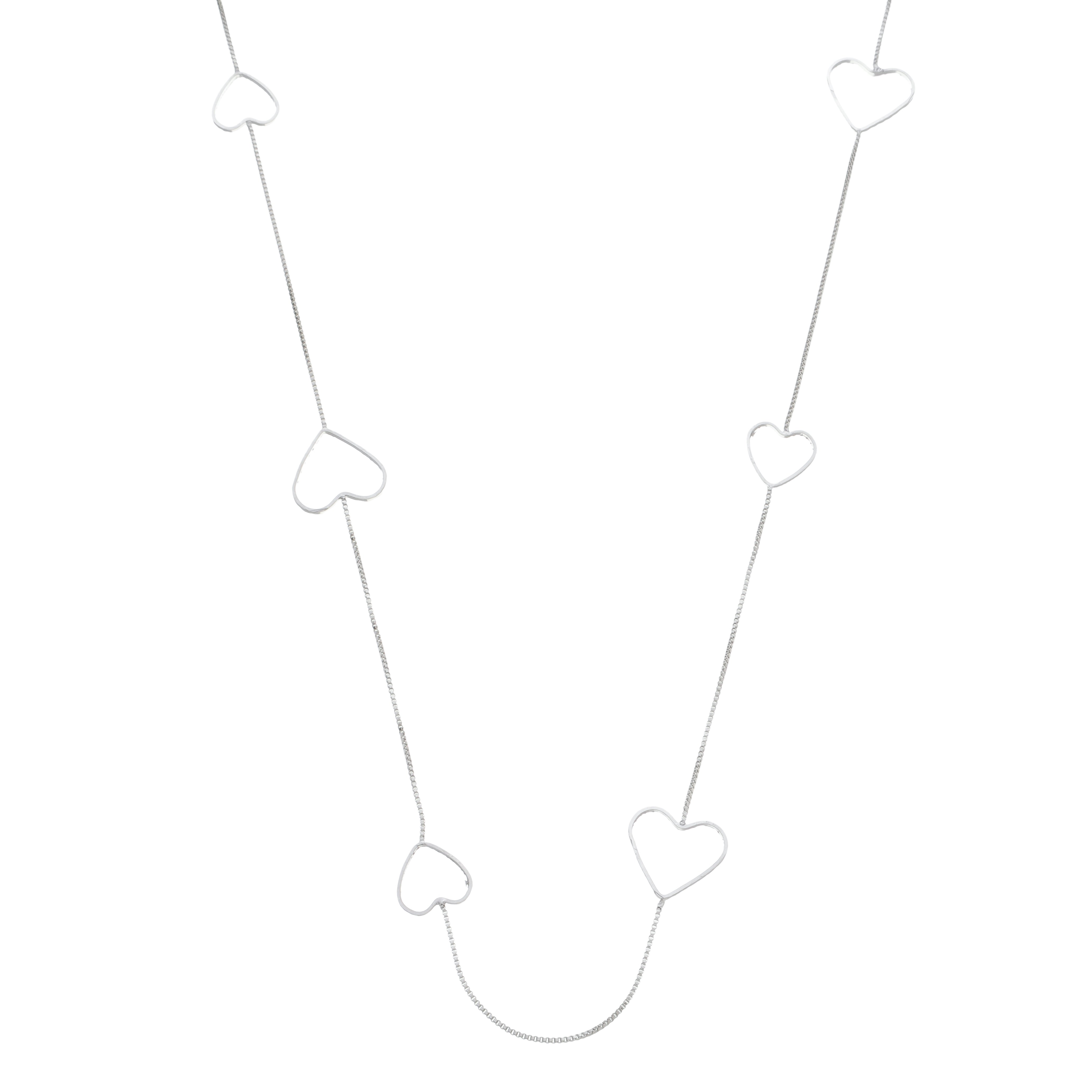 COLAR CORAÇÃO VAZADO 80CM