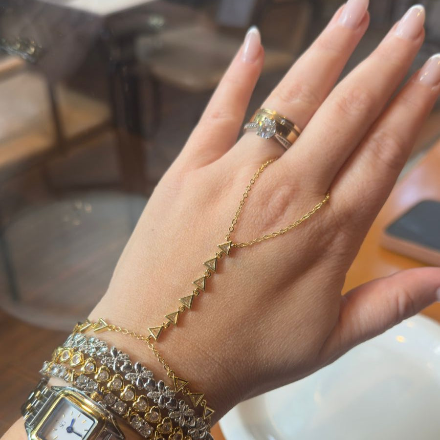 PULSEIRA HAND CHAIN CRISTAL