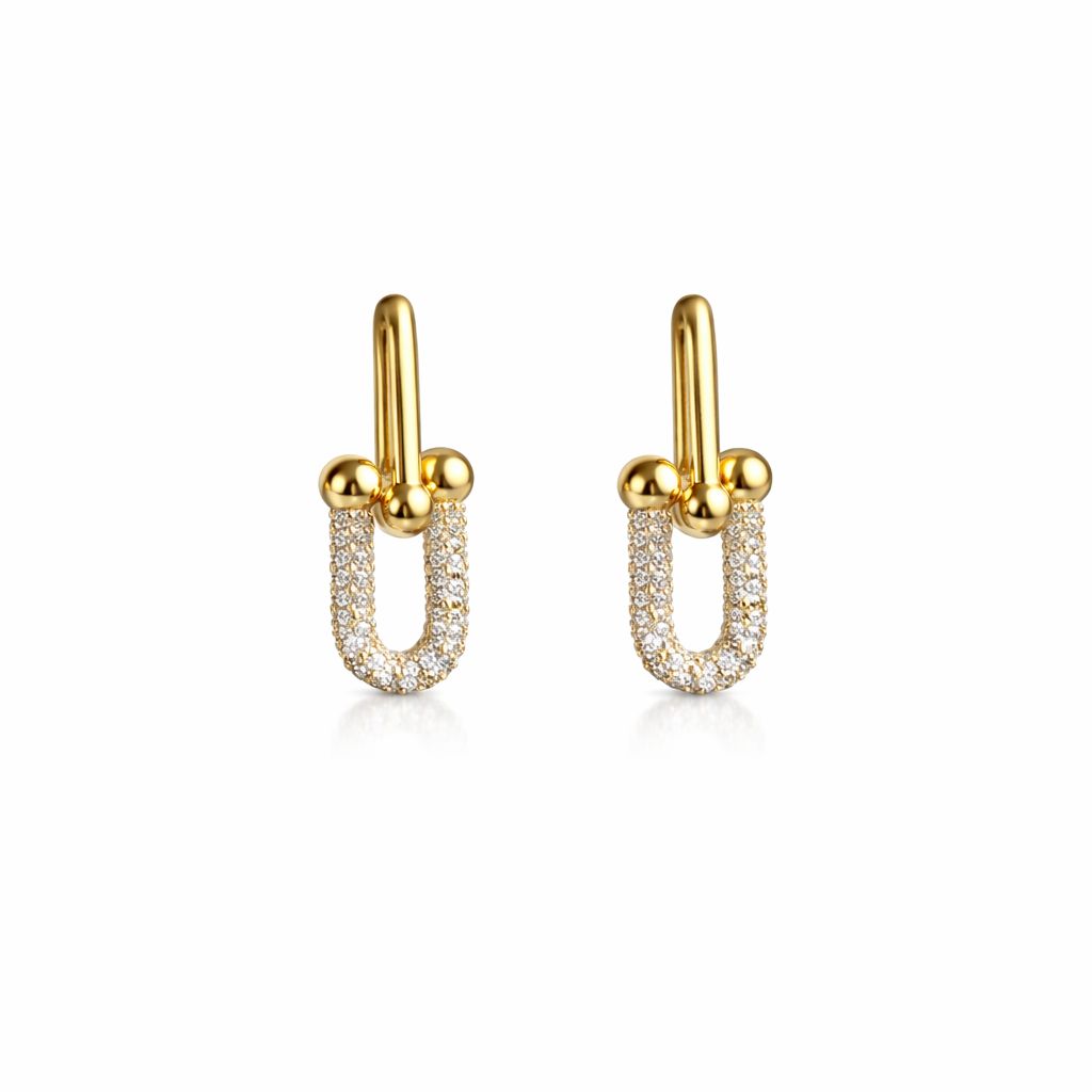 Brinco Inspiração U Cravejado