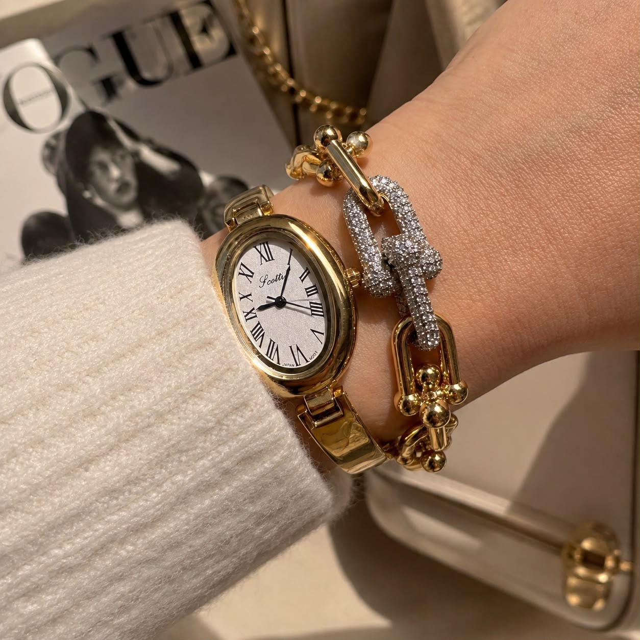 Pulseira Inspiração U - Mix de banho com cravação