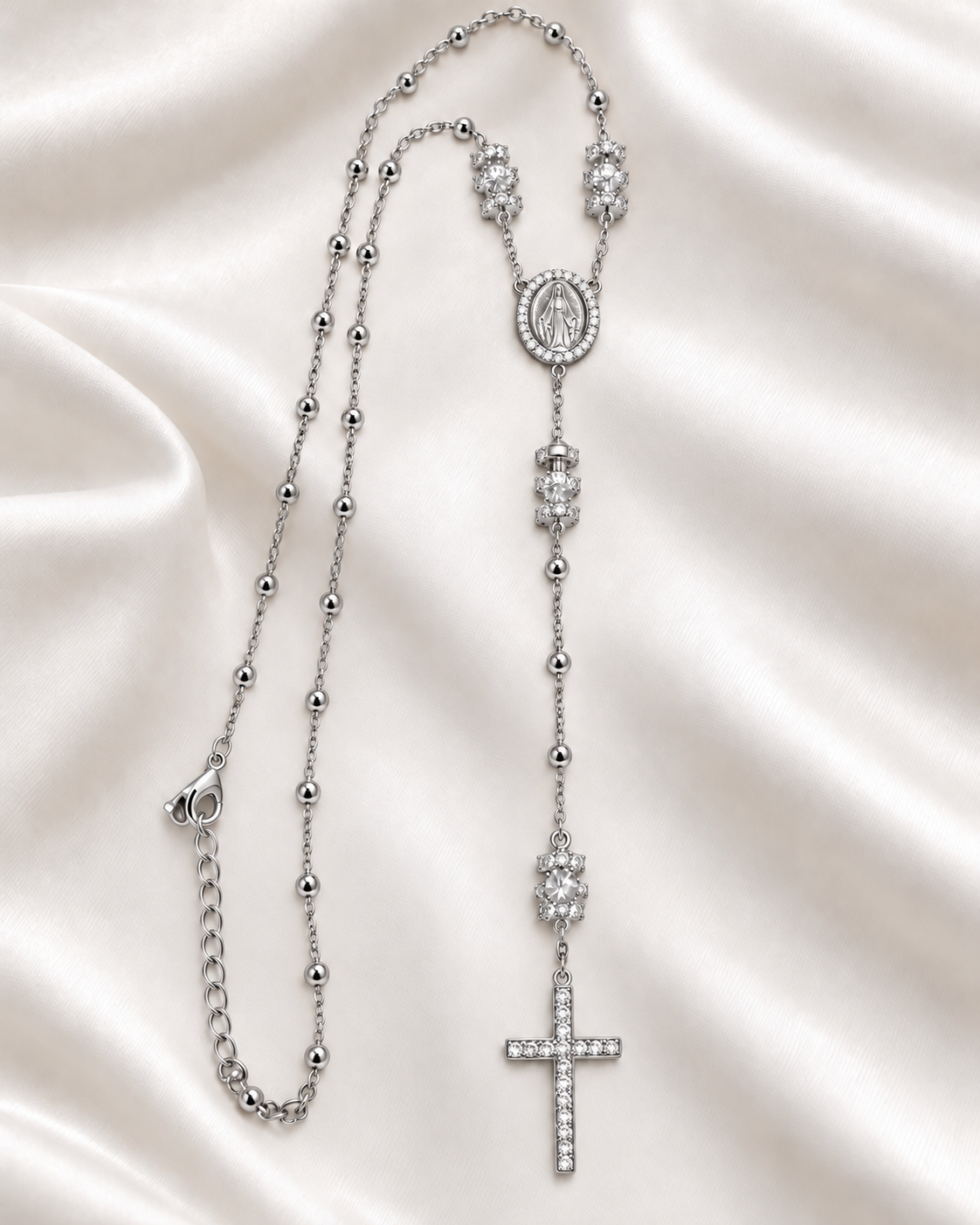 Colar Rosário Nossa Senhora Cravejado