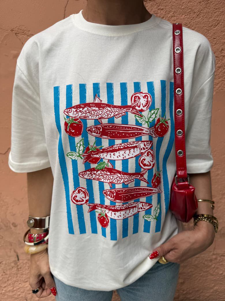 T-SHIRT - SARDINHA TOMATES