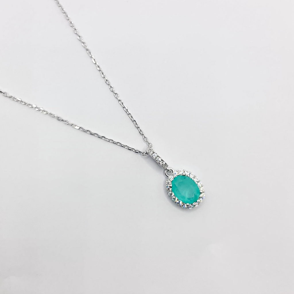 CONJUNTO JOIA RARA - PRATA 925 E BANHO DE RÓDIO BRANCO