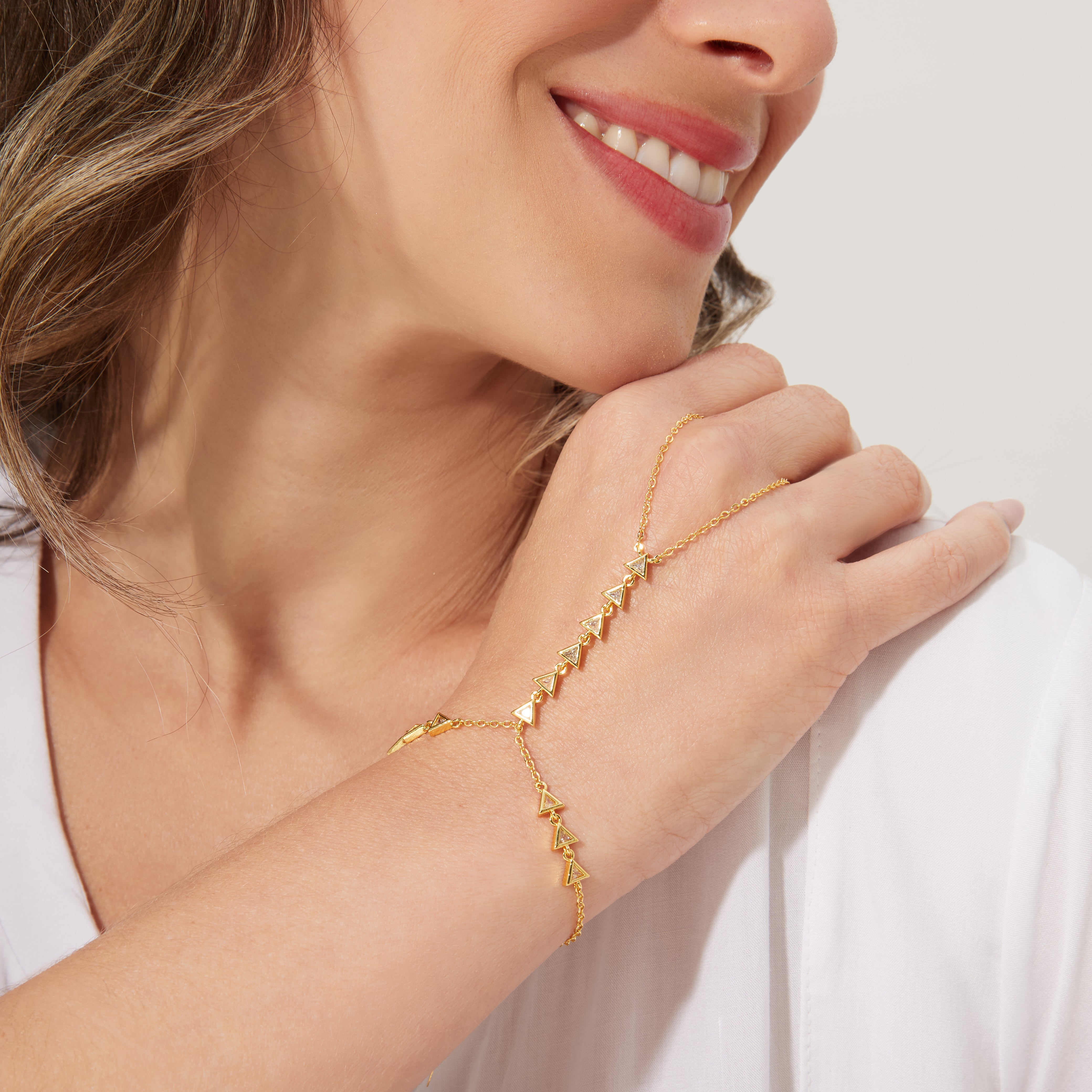 PULSEIRA HAND CHAIN CRISTAL