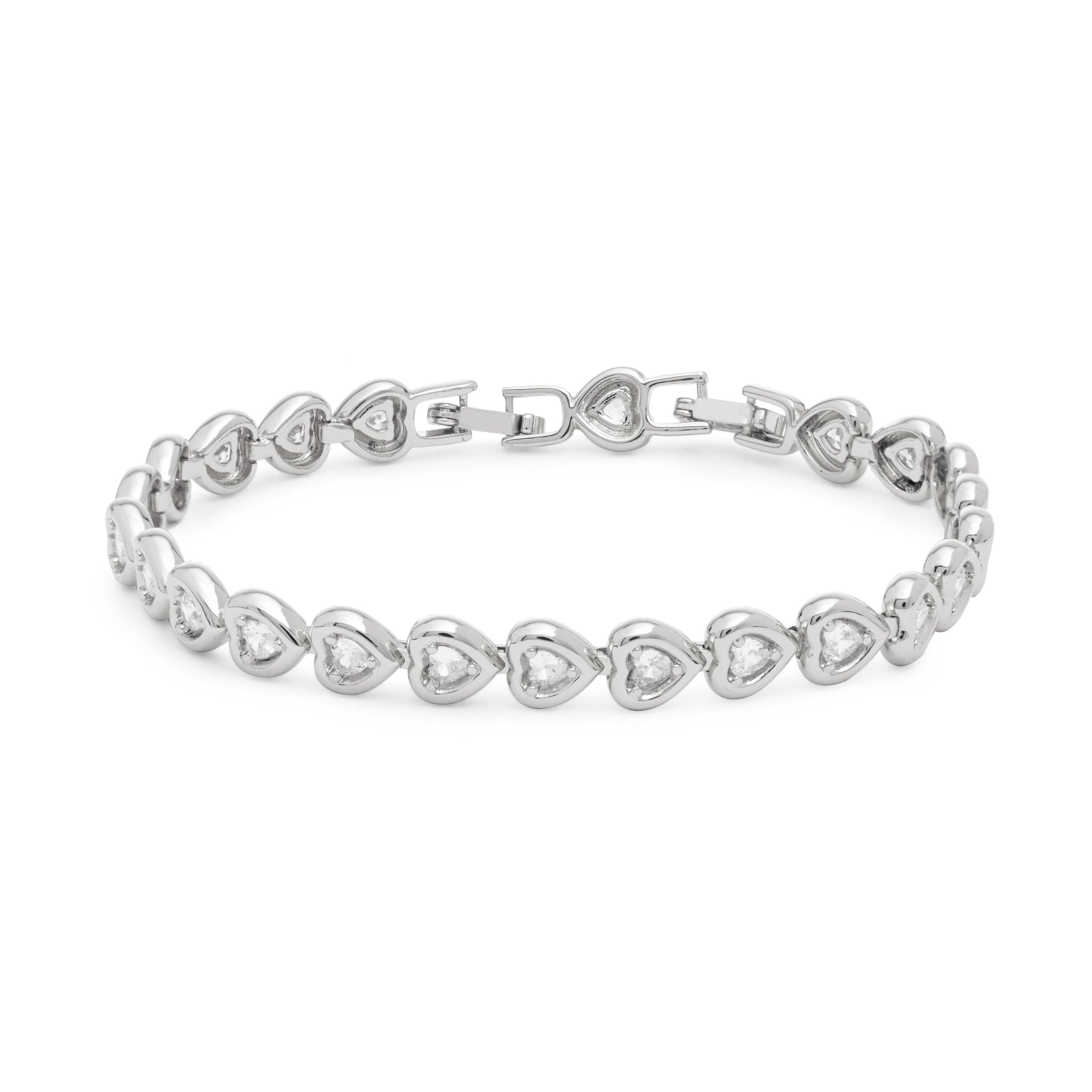 PULSEIRA RIVIERA CORAÇÃO PONTO DE LUZ - ROMANCE - 19cm ajustável para 17cm