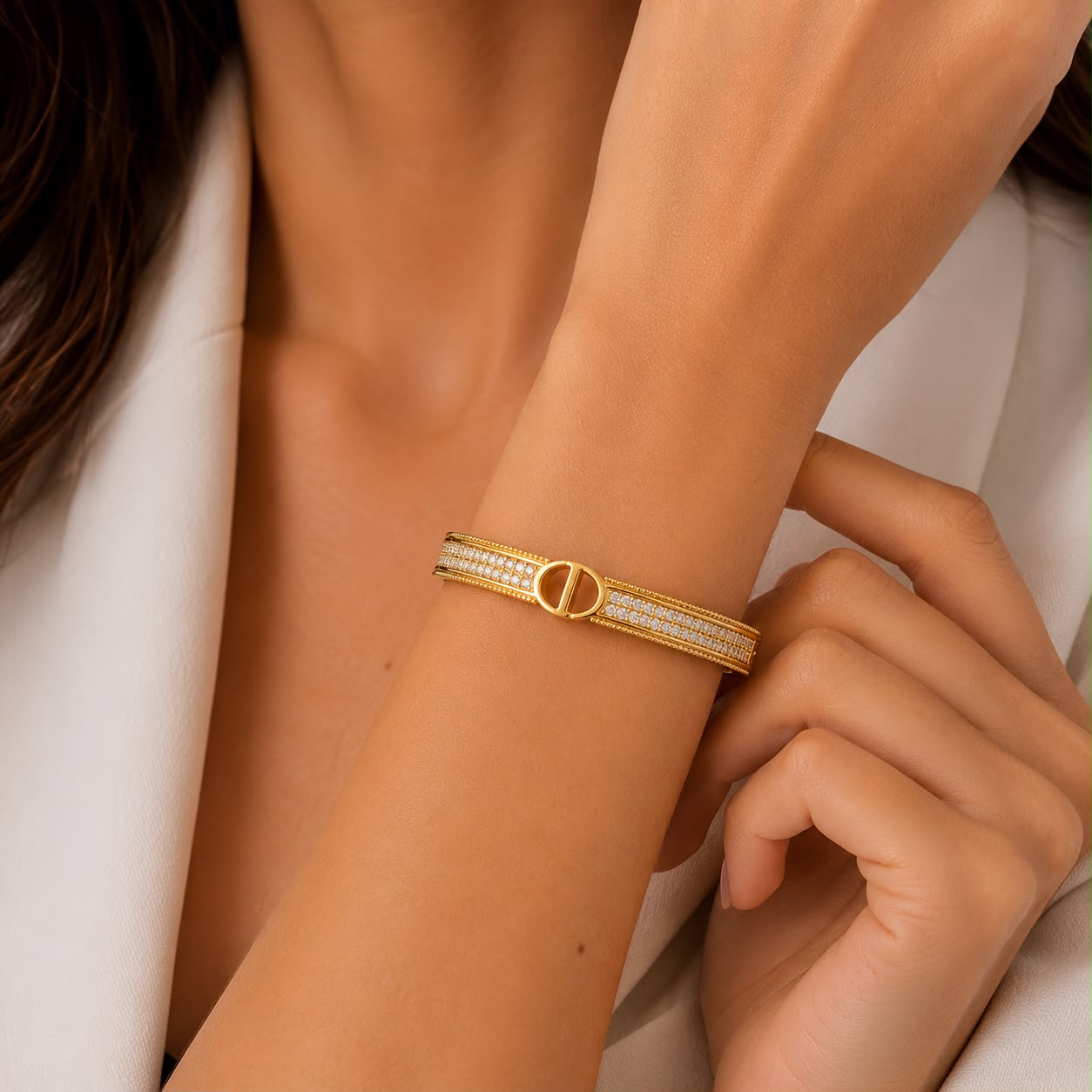 Bracelete Elegance Cravejado CD