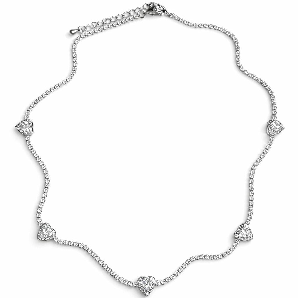 Colar Riviera Coração - Diva