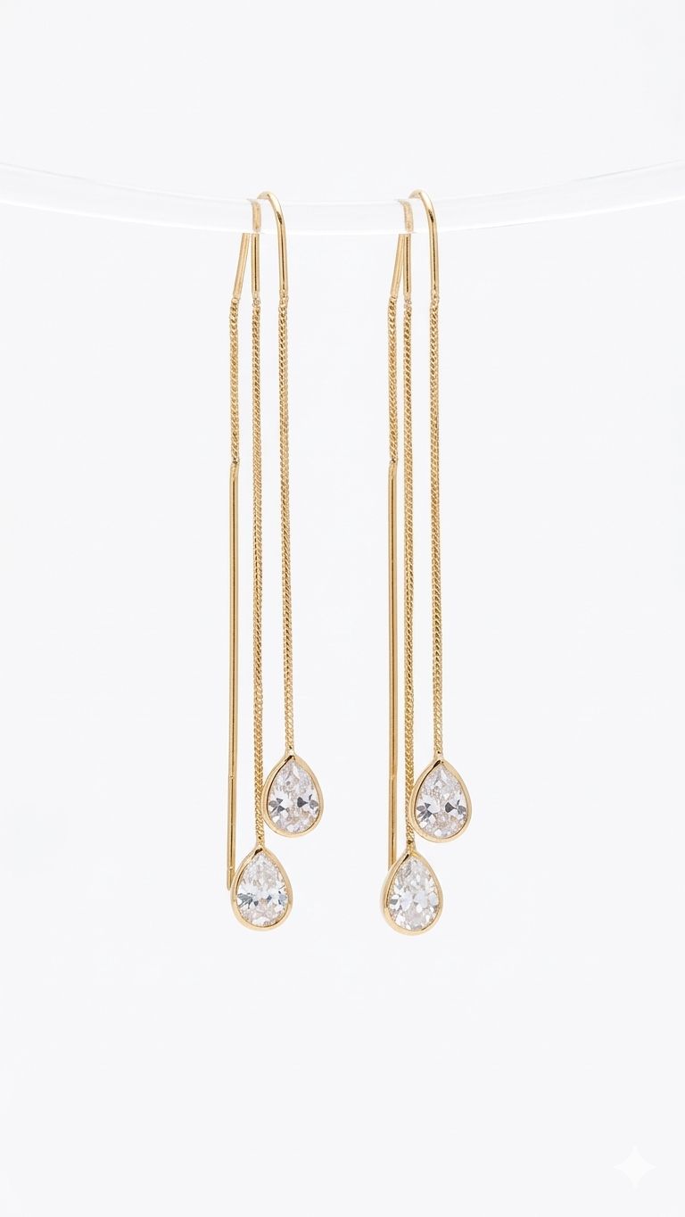 Brinco Liso Gota Longo