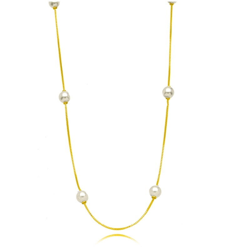 CHOCKER MARIA - PÉROLA M - 35 CM