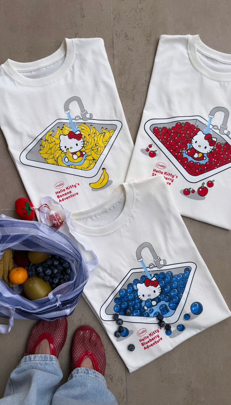 T-SHIRT - HELLO KIT - FRUTAS