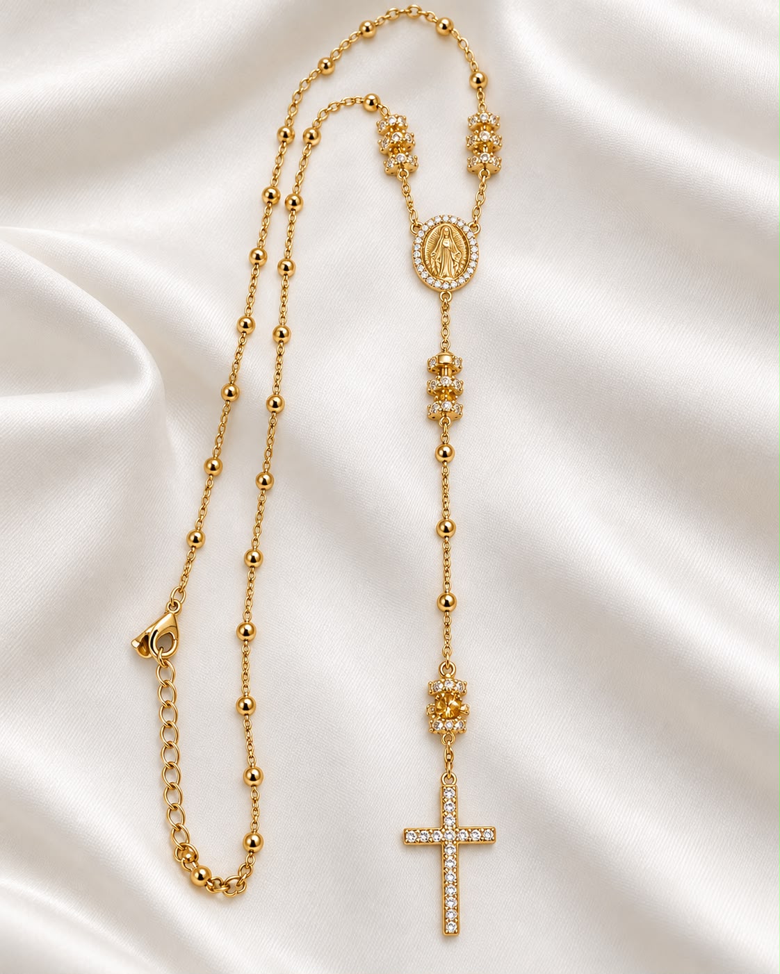 Colar Rosário Nossa Senhora Cravejado